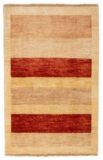 Traditional Tan Hand-knotted Oriental Carpet 3'3