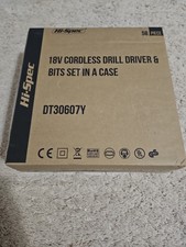 Hi-Spec 58 Pc Cordless Drill Driver 18V Battery Electric Screwdriver SetDT30607Y picture