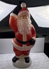 Vintage General Foam Plastics Waving Santa Blow Mold 40