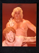 Original Wrestling Photo - Dusty Rhodes v Harley Race  March 1981 - 8x10 picture