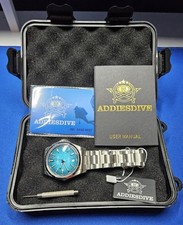 Addiesdive Automatic 100m AD2091 Watch 39mm Citizen Miyota Blue Gradient New  picture