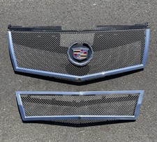 2008-2012 Cadillac CTS Sedan Mesh E&G Front Radiator Upper Lower Grille Set picture