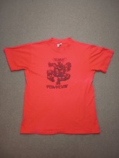 Vtg 80s TMNT Teenage Mutant Ninja Turtles T Shirt Hanes Beefy M Mirage Comic Red picture