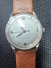 Vintage 1961  Men’s Bulova Self winding 10k Rolled Gold Plate. New Leather Band picture