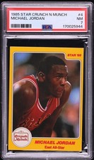 Michael Jordan 1985 Star Crunch n Munch #4 ROOKIE PSA 7  picture