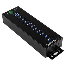 StarTech HB30A10AME 10 Port USB Hub Metal Industrial USB 3.0 picture