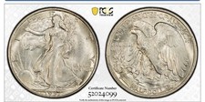 1937-S Walking Liberty Half Dollar - 50c PCGS MS64 - GOLD SHIELD picture
