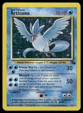 Articuno 2/62 Rare Fossil Pokemon Unlimited Holo Damaged picture
