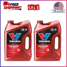 2 Pack, Valvoline MaxLife High Mileage 5W-20 Synthetic Blend Motor Oil 5 Quart picture