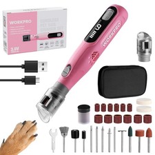 WORKPRO Electric Pet Dog Nail Grinder 70 Accessories Rotary Tool 6-Speeds Type-C picture