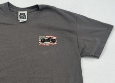 Old Guys Rule Motorcycle T-Shirt Men's Medium Gray Biker Freedom Graphic Tee picture