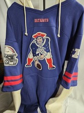 New England Patriots 47 2XLT Heavy-duty Hooded Sweater Fully Patched picture