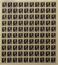 Stamp Germany Bohemia Czechoslovakia Mi 131 Sheet 1943 WWII Reinhard Richard MNH picture