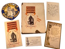 Forbes SIGNED California Missions Landmarks El Camino 1925 Book Ephemera Lot WOW picture