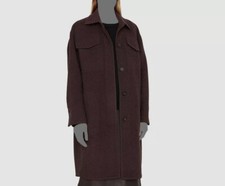 $495 Vince Women's Purple Double Wool Blend Shirt Coat Jacket Size S picture
