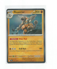 RHYPERIOR 2024 POKEMON SCARLET & VIOLET STELLAR CROWN HOLO CARD #76/142 picture
