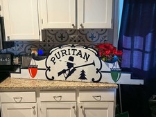Wow amazing Scarce- 1940s Porcelain Puritan With Musket 68 X 18 picture
