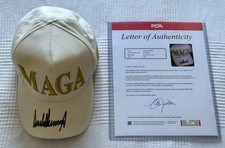 Rare Donald Trump Signed MAGA Hat PSA LOA 47th President Pike Provenance picture