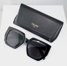Celine CL40239F 01F 55mm Butterfly Black Sunglasses with Grey Lens picture