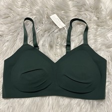 Smoothez By Aerie Medium Bralette Green Wireless Removable Pads Back Closure NEW picture