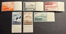 Travelstamps: 1947 Iceland Stamps Mi 241-246 Scott #C21-C26 MNH OG picture