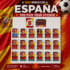 2026 100% Authentic Panini FIFA World Cup Spain Stickers Pick Team Logo Players picture