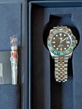 Sugess S420 Green & Black Bezel GMT Jubilee Bracelet 40mm Peacock Automatic SL-3 picture