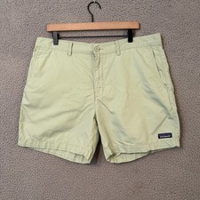 Patagonia All Wear Shorts Men's 36 (38x6) Salvia Green Organic Cotton Hemp Blend picture