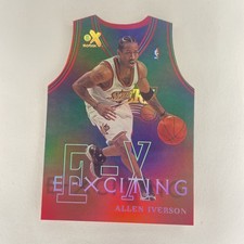 1999-00 Skybox E-X E-Xciting Die-Cut Insert #3XCT Allen Iverson NM or Better SP picture