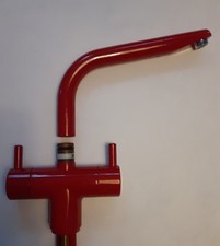 RARE VINTAGE NOS 1970s/1980s BØRMA DUAL CONTROL RED FAUCET  COLLECTIBLE DISPLAY picture