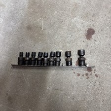 Snap-On 9pc Metric 3/8 drive 6 point Impact Swivel Socket Set 9-18mm MISSING 17 picture