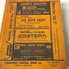 Norwich, Connecticut City Directory Book with Advertising Cover picture