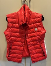 Authentic Moncler Women’s Goose Down Vest - Red - Size S picture