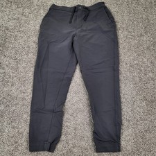 Patagonia Women Happy Hike Studio Pants Joggers Ink Black Elastic Cuff L picture