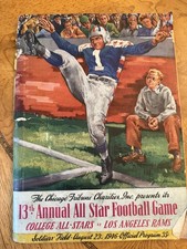 1946 Chicago Tribune Charities 13th Annual All Star Football  Program 9/23/1946 picture