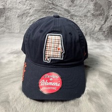 University Of Auburn Tigers Hat Cap Blue Woman's Zephyr Strap Back Adjustable picture