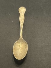 A-152 Sterling Souvenir Spoon MINNEQUA STEEL WORKS PUEBLO CO picture