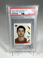 2006 Panini World Cup Cristiano Ronaldo Germany Sticker PSA 5 picture