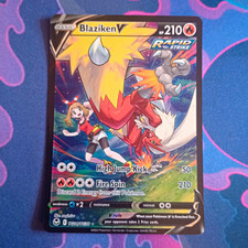 Blaziken V Silver Tempest Trainer Gallery TG14/TG30 Full Art Rapid Strike Holo picture