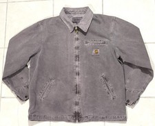 Carhartt Men's WIP DETROIT JACKET Denim 100% Cotton  Purple Wash Size Large picture