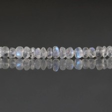 4.5mm Rainbow Moonstone Beads Smooth Rondelle Natural Gemstone 20 Pcs DIY picture