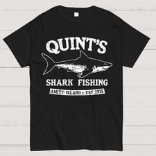 Quint's Shark Fishing  1975 T-Shirt Size S-4XL picture