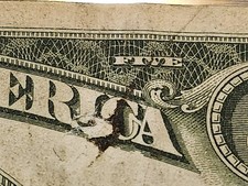 Dual Error 1934-A North Africa $5 Silver Certificate ☆ Wet Ink Transfer & Smear picture