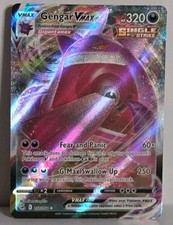Gengar VMAX 157/264 Full Art Swsh08 Fusion Strike Ultra Rare Pokemon TCG MP-LP  picture
