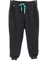 Figs Zamora Freex Lined Jogger Scrub Pants Womens Sz Large Black Cargo W23SW2008 picture
