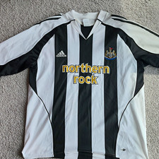 adidas Newcastle United Soccer Jersey Black/White Northern Rock Climacool XL picture