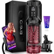 Male Masturbaters Automatic HandsFree Rotating Cup Thrusting Stroker Lubricants picture