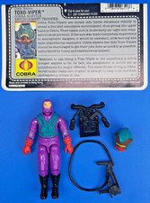 Toxo-Viper V1 100% Complete Filecard 1988 G.I. Joe Hasbro Vintage Figure picture