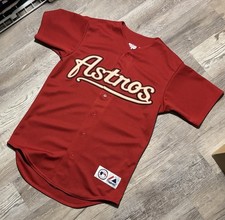 Vintage Houston Astros Majestic MLB Baseball Jersey Adult Size S New With Tags picture