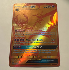 Pokémon TCG Lunala GX Secret Rare Full Art Holo SM Ultra Prism 172/156 EN picture